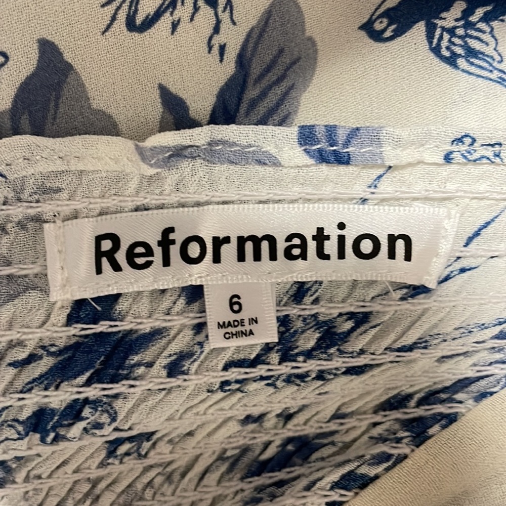 Reformation Nikita dress   Pompadour  AUTHENTIC - Picture 14 of 14
